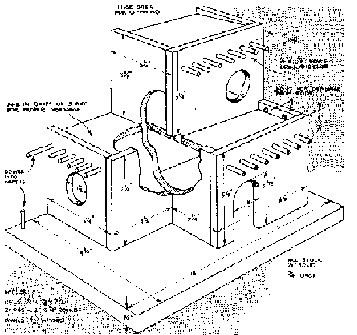 Drawing of Pueblo bird house.